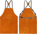 Leather Welding Apron, Fire Resistant, 24 x 42 Inch, Pack of 2 P807