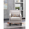 Beige Linen Armchair Z86162