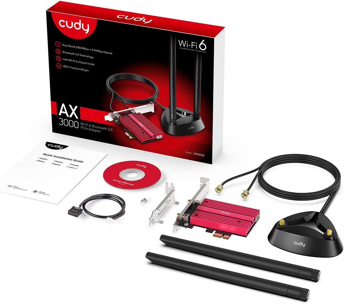 AX3000 WiFi 6 PCIe Card with Bluetooth 5.0 Z48188