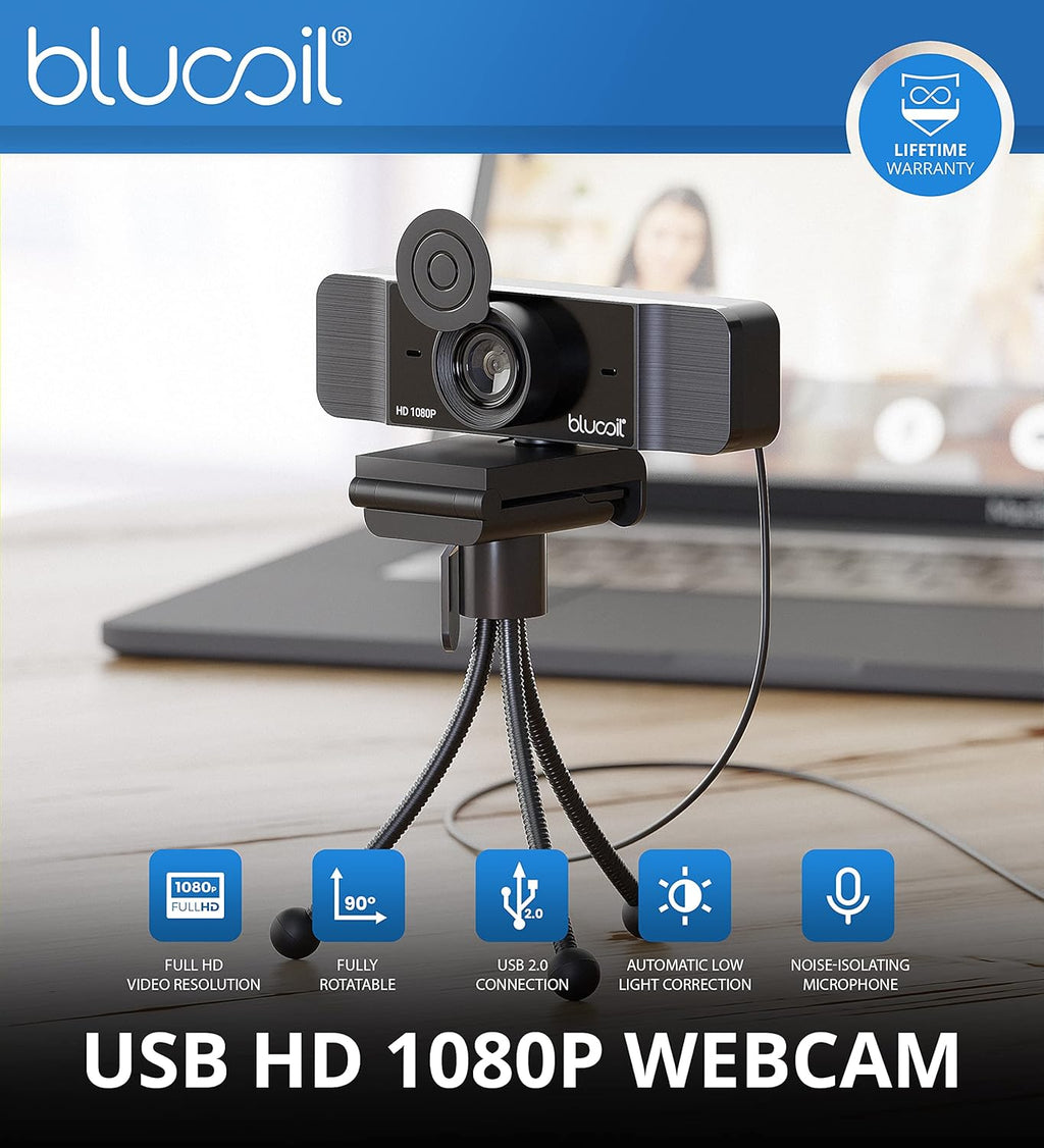 Noise Canceling Bluetooth Headset Bundle with USB Webcam and Conference Speakerphone Z831270
