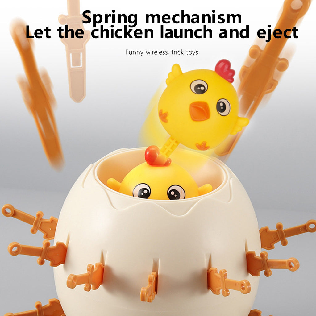 Brown Tricky Chick Eggs Game Bucket Kiddie Toy L4050