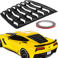 Rear Window Louver Sunshade Cover ABS Matte Black B879