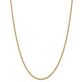 14kt Yellow Gold Diamond Cut Rope Chain with Lobster Clasp, 16 inch B2424