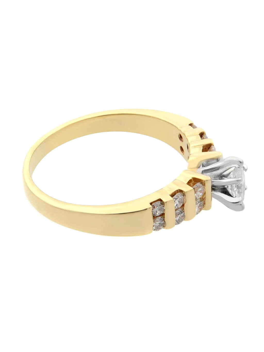 14K Yellow Gold Diamond Engagement Ring S929590