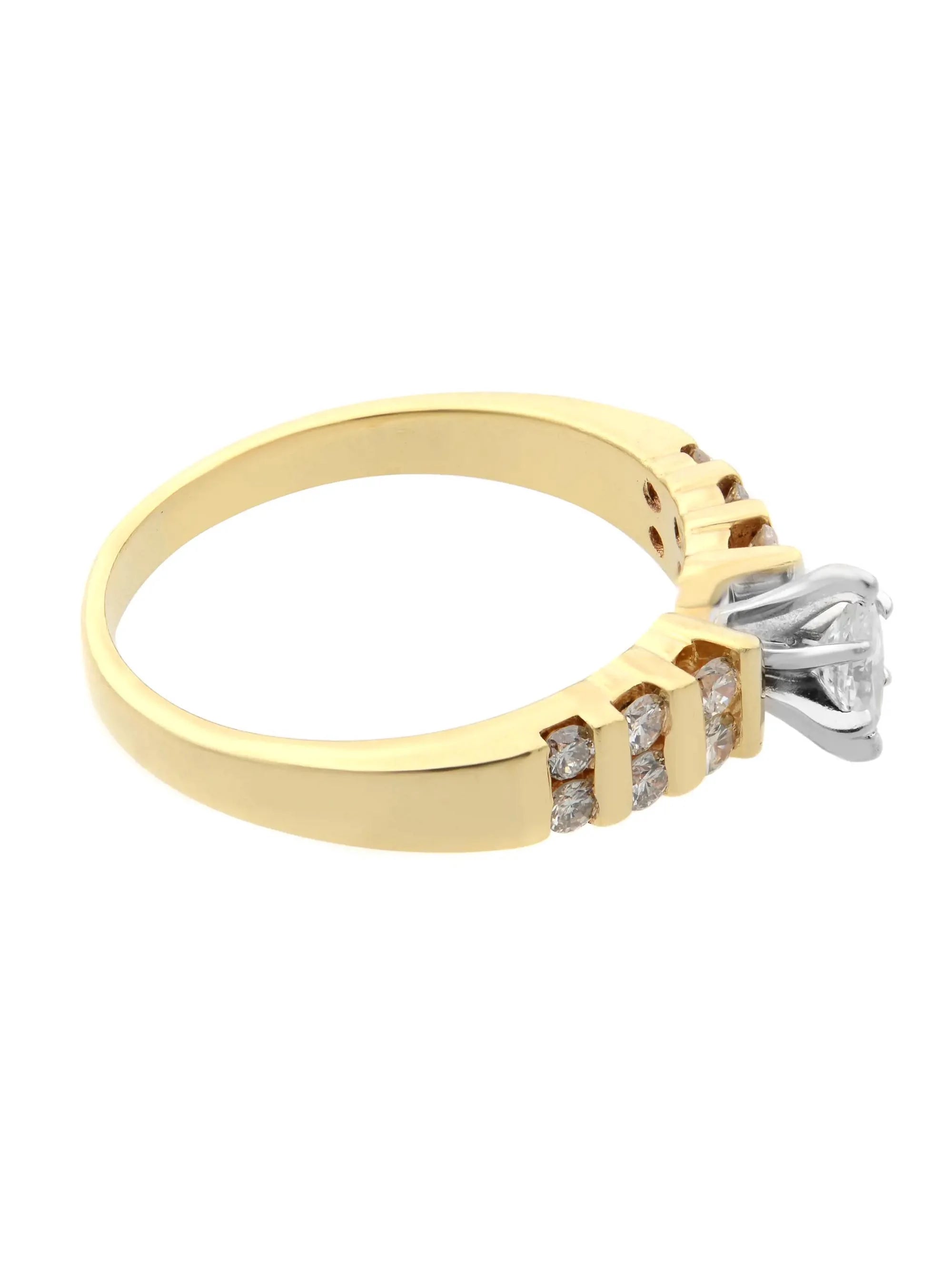 14K Yellow Gold Diamond Engagement Ring S929590