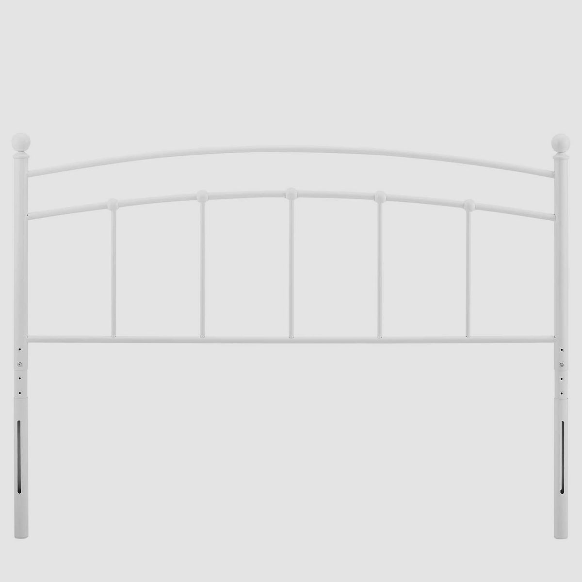 Arched King Size White Metal Headboard A97237