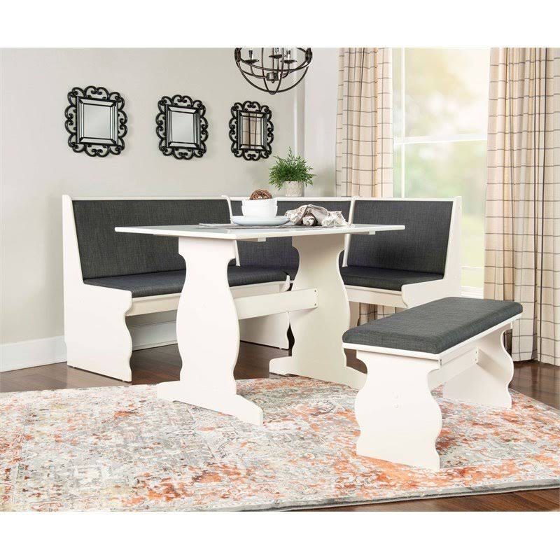 Charcoal Breakfast Nook Set Q3366
