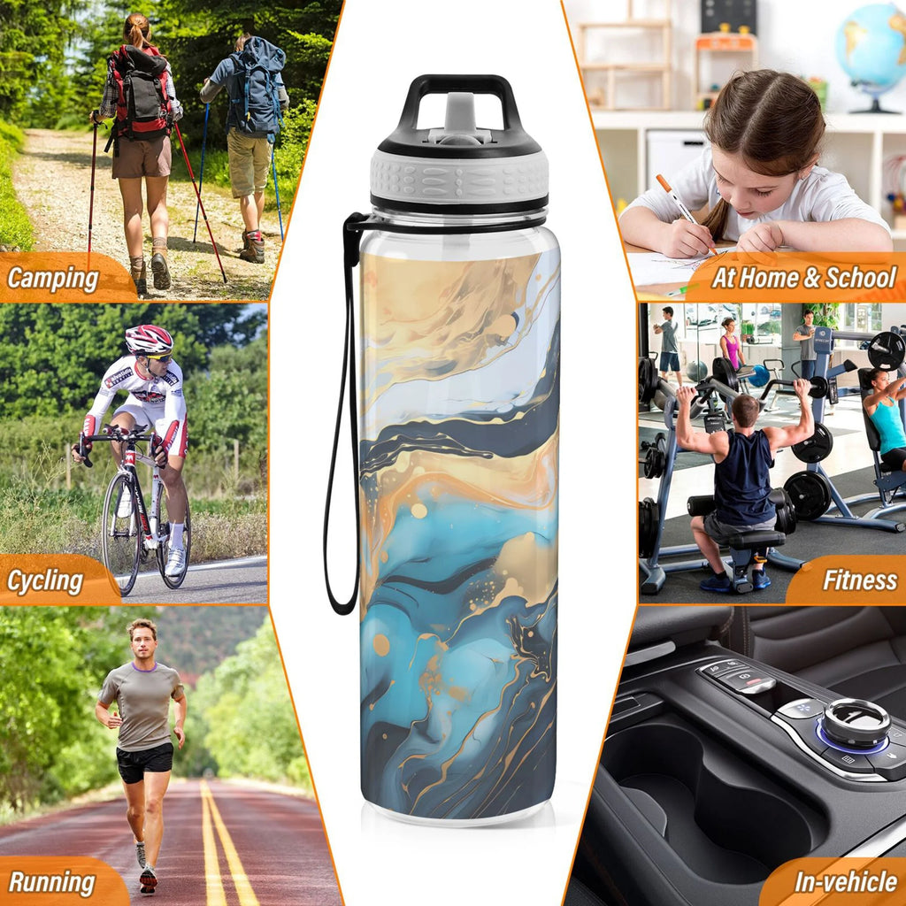 32oz Tritan Leakproof Water Bottle with Straw M72802