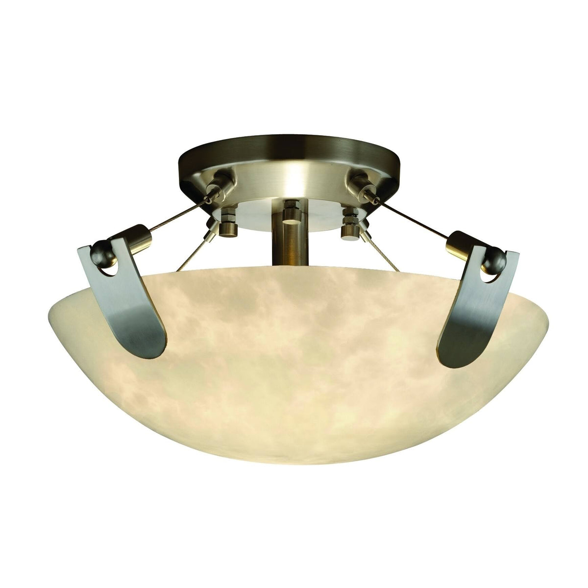 Brushed Nickel Semi Flush Mount R927437