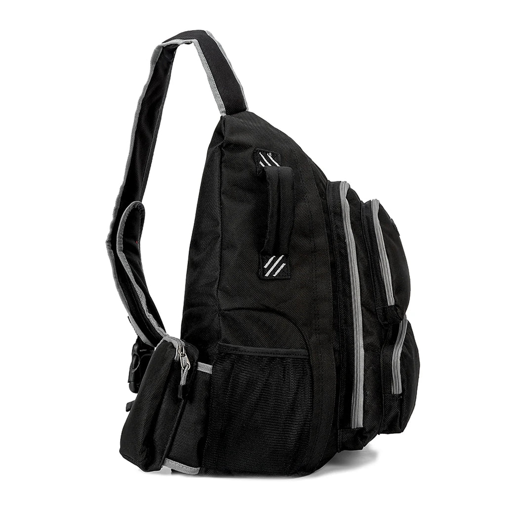 Black Polyester Sling Backpack L33011