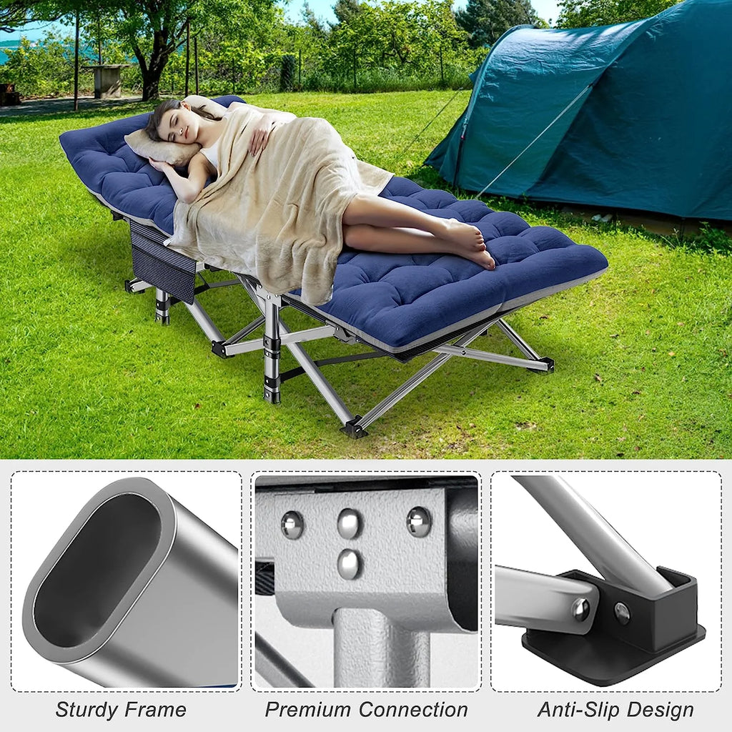 Heavy Duty Folding Camping Cot with Carry Bag U2402