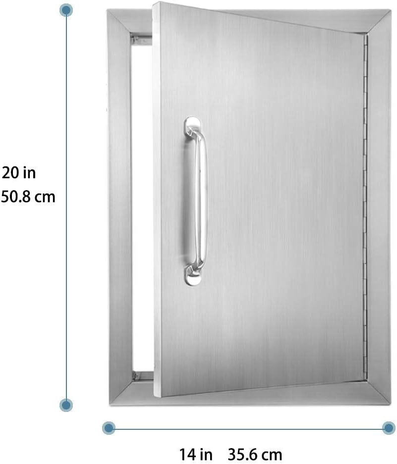 Stainless Steel Outdoor Kitchen Door 14''W X 20''H J938811
