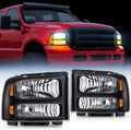 Black Housing Clear Lens Headlight Assembly Replacement L364