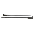 Gloss Black Carbon Fiber Side Skirt Extension Pair H9997