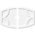 Contemporary PVC Ceiling Medallion Two Piece G940615
