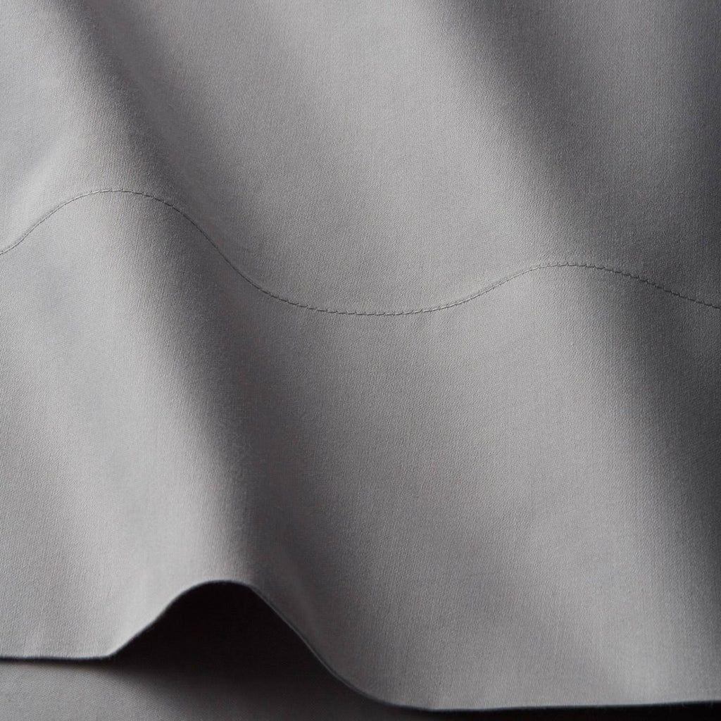 Supima Cotton Sateen Fitted Sheet, Sterling Gray, California King H313