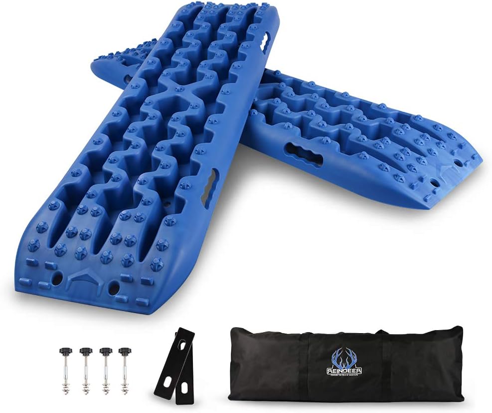 Black Slim 4WD Traction Tracks Mat Pack of 2 L172