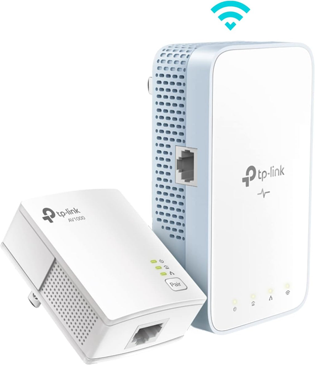 AV1000 Powerline Ethernet Adapter with Dual Band WiFi, Gigabit Port, Pack of 2 P2560