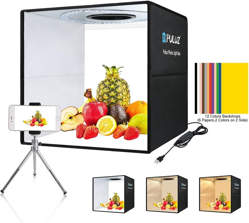 16"x16" Photo Studio Light Box with Lights Pack of 2 O191