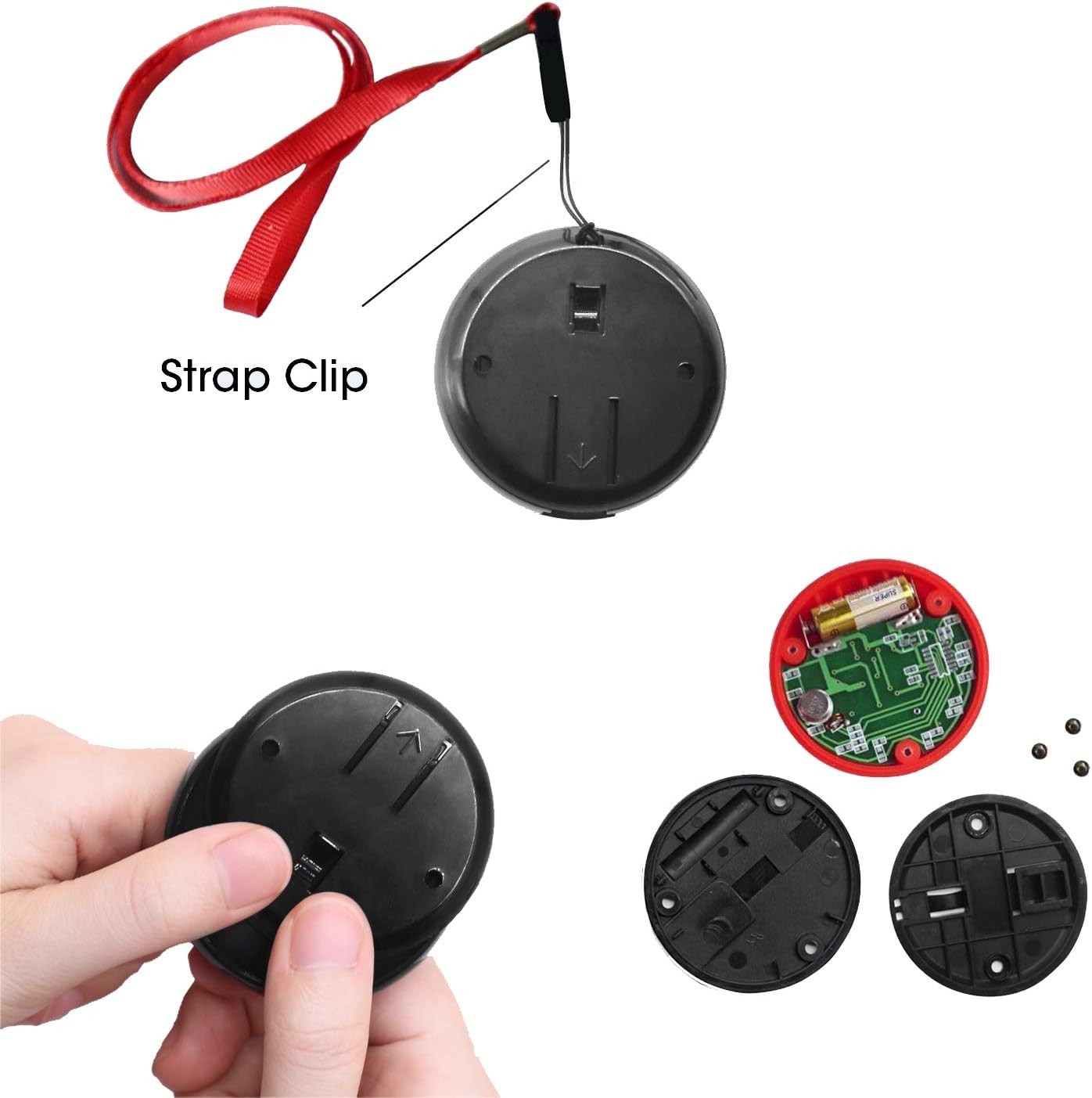 Wireless Calling System with 10 PCS Waterproof Call Buttons and 1 PC Display Receiver I544