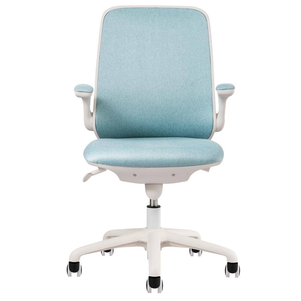 Blue PE Seat Adjustable Height Task Chair with Armrests H853950