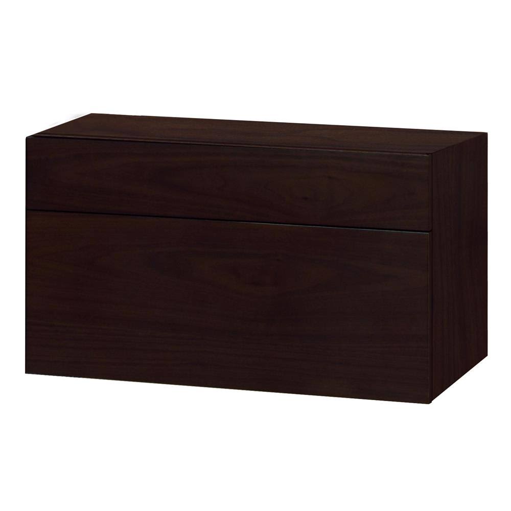 Walnut 24-Inch Wall Mounted Basin Cabinet Q81899
