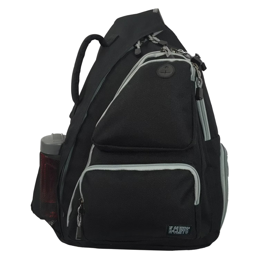 Black Polyester Sling Backpack L33011