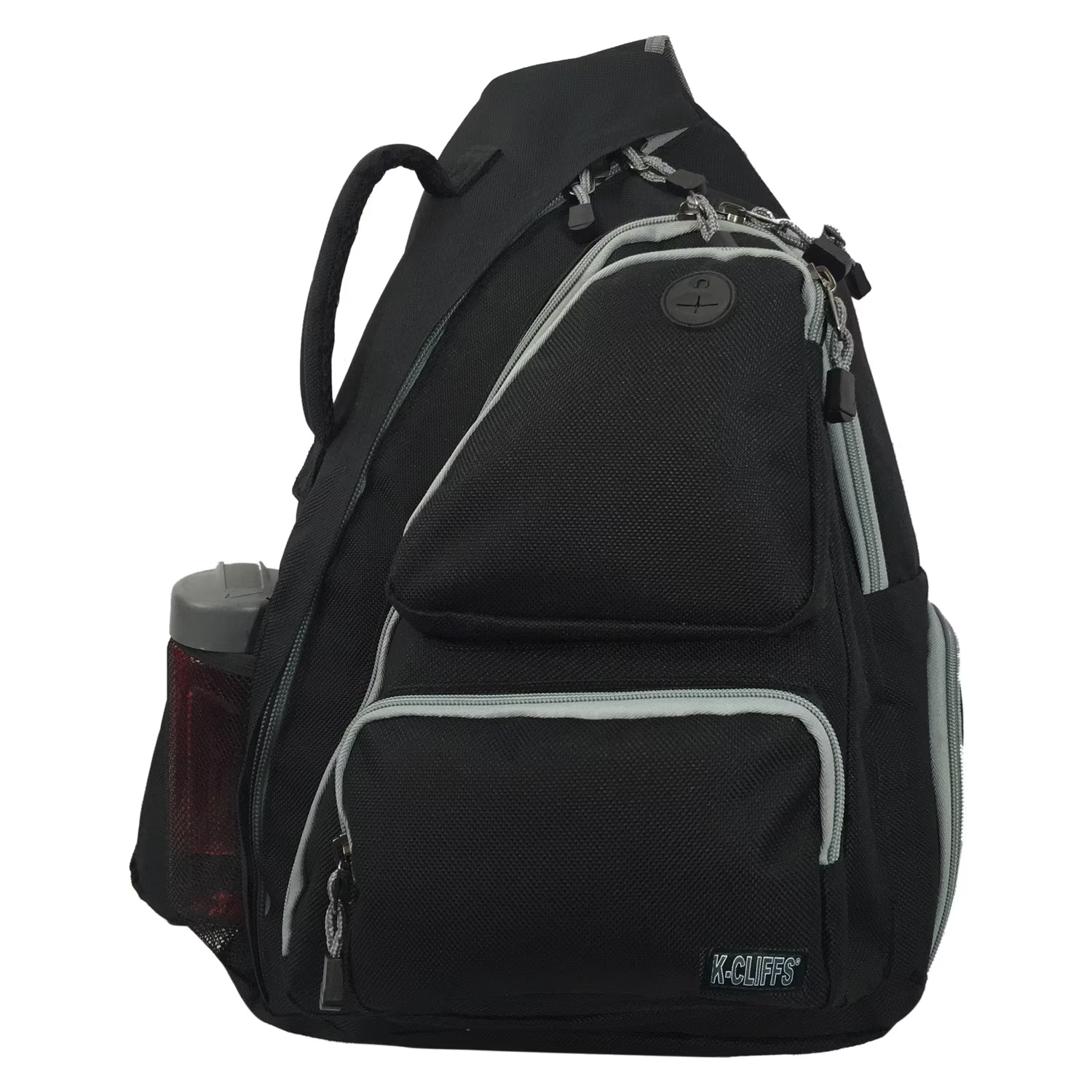 Black Polyester Sling Backpack L33011