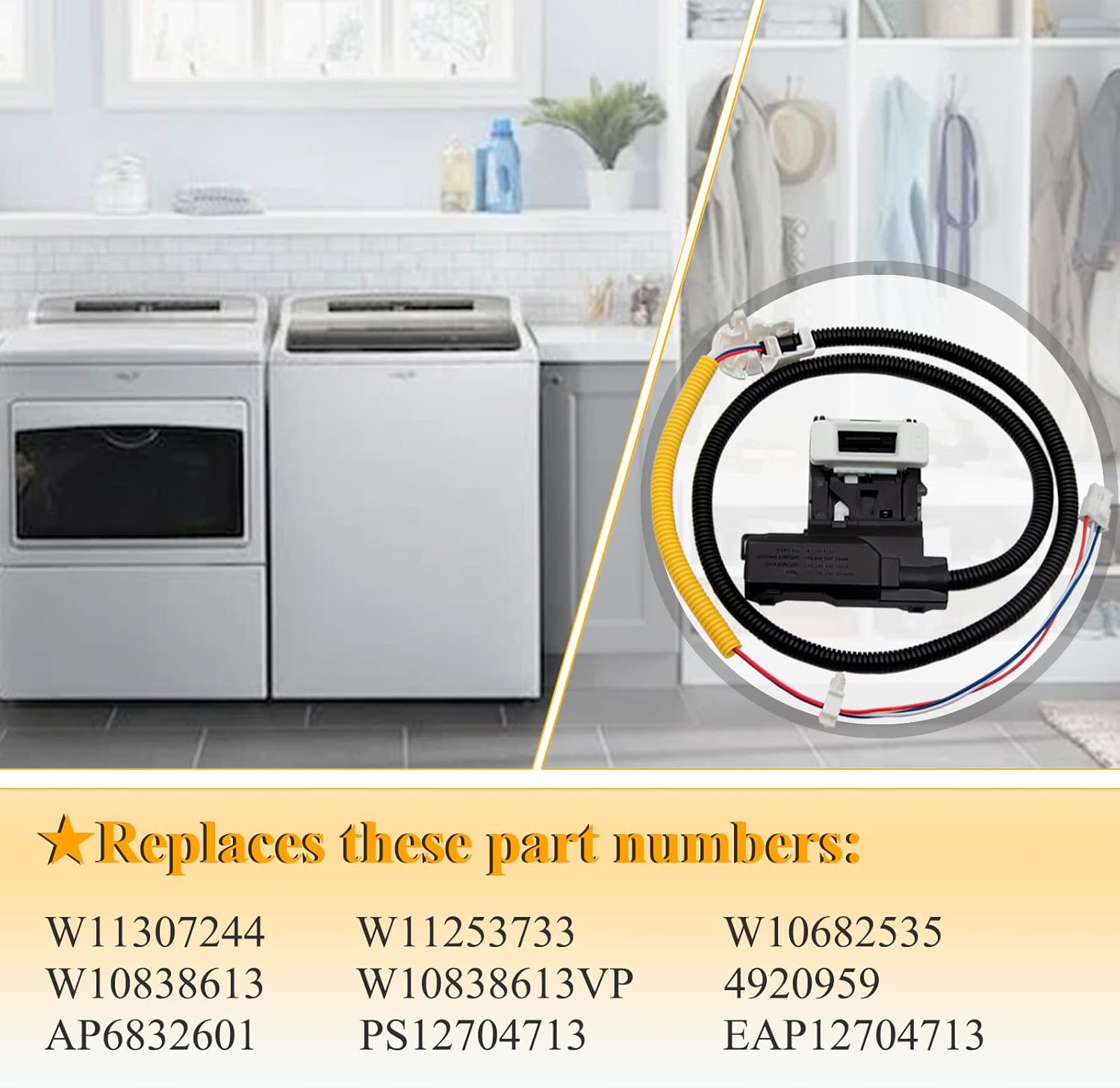 Washer Lid Lock Assembly Replacement Pack of 2 W2978