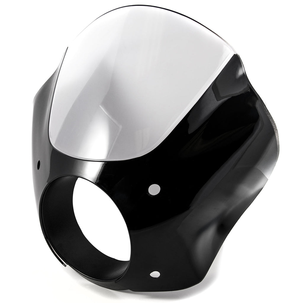 Black Quarter Fairing Windshield Kit with Fork Mounting Hardware R57662