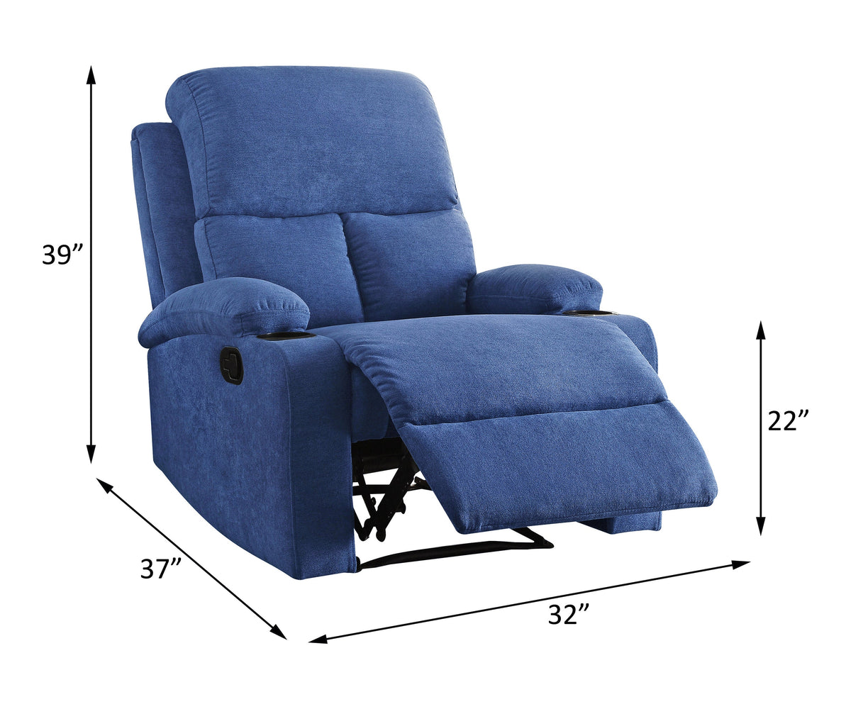 Blue Velvet Recliner D370767