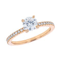 14K Yellow Gold Solitaire Engagement Ring I581
