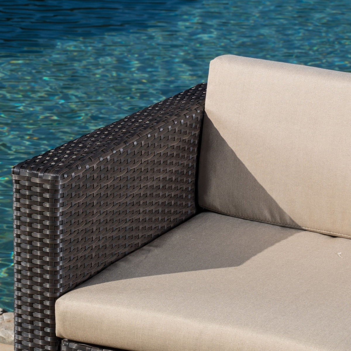 9pc Outdoor Wicker Sectional Sofa Set with Cushions F118357
