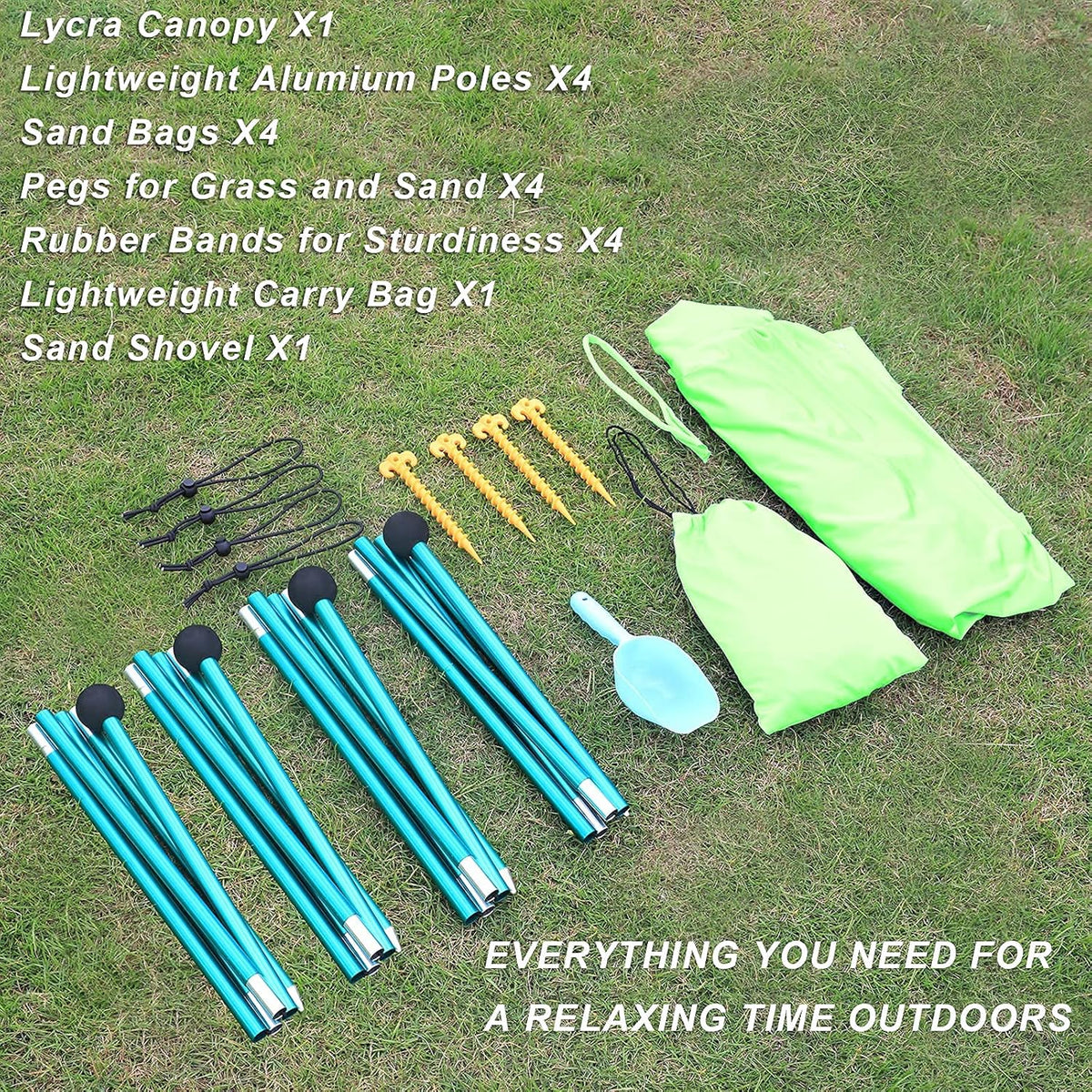 10x10FT Pop Up Sun Shelter with Carry Bag Z7722