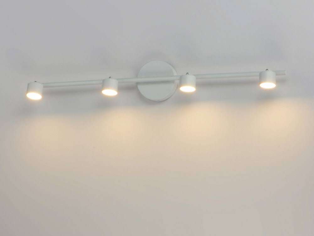 Satin Nickel 4-Light Fixed Rail Track Light U494020
