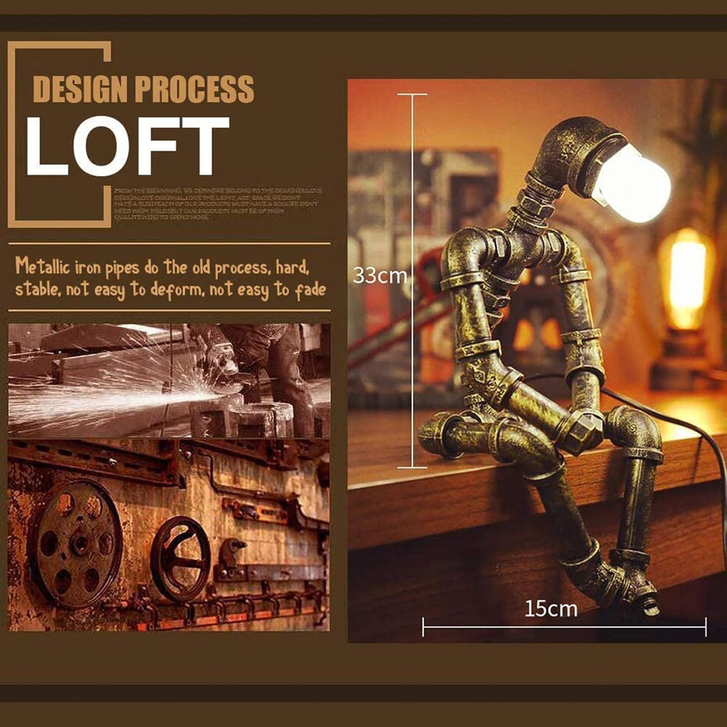 Iron Robot Table Lamp E9577
