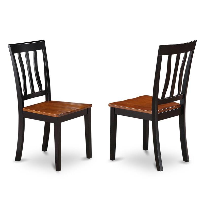 3 Pcs Dining Set with 2 Wooden Chairs S286746