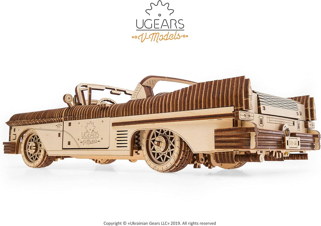 Mechanical Wooden 3D Puzzle Model Dream Cabriolet R430945