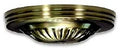 Antique Cast Brass Ribbed Canopy Kit S48642