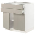 White 2 Door 2 Drawer Base Cabinet O306047