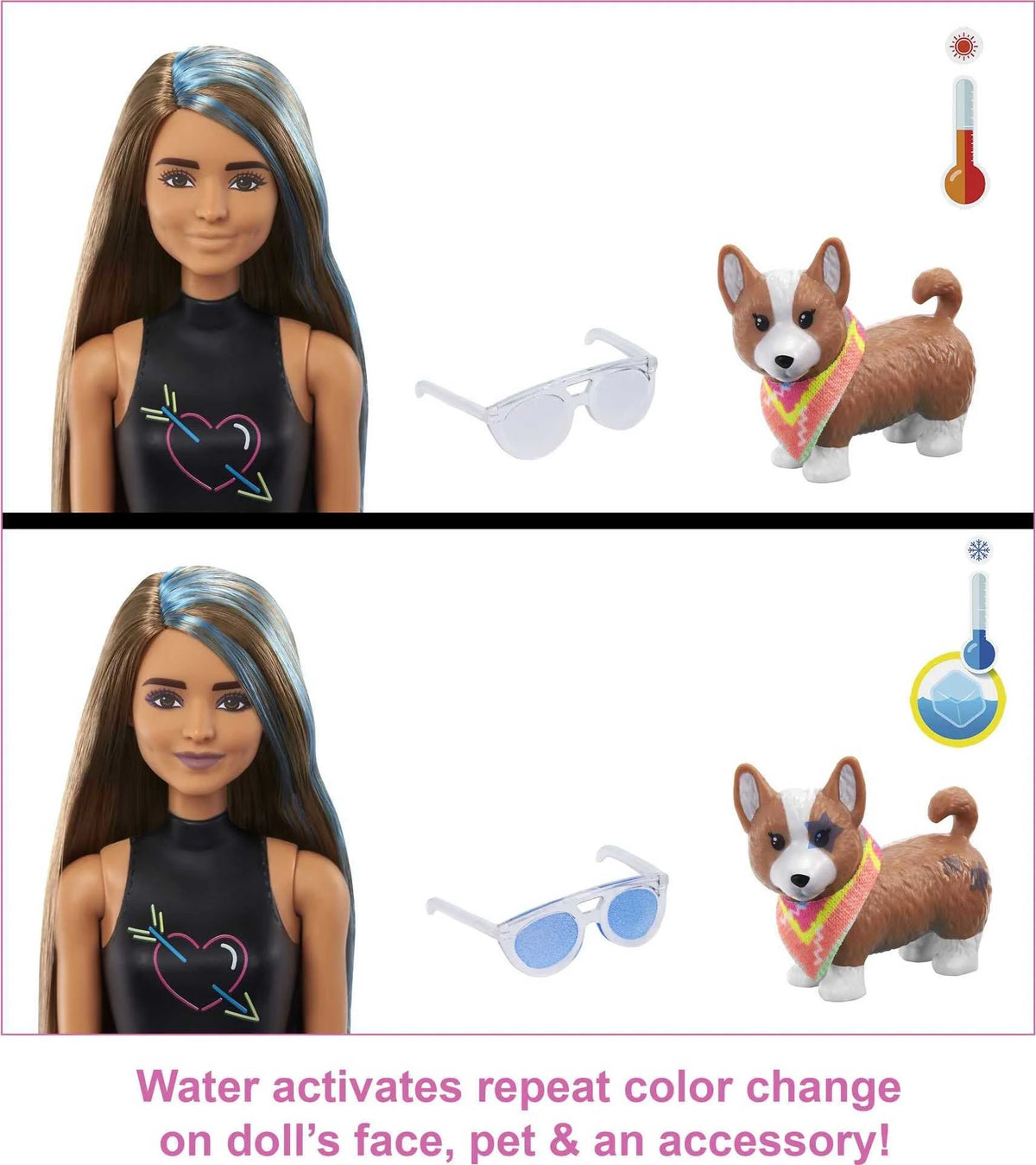 Color Reveal Totally Neon Fashions Doll D21251