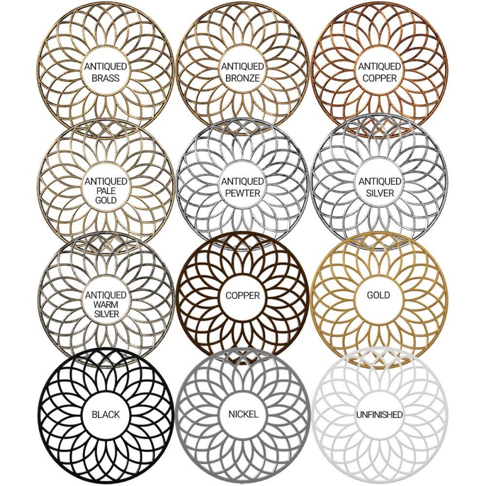 Black PVC Pierced Ceiling Medallion J490727