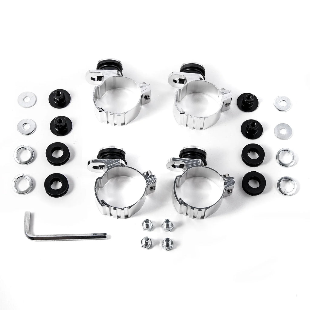 Black Quarter Fairing Windshield Kit with Fork Mounting Hardware R57662