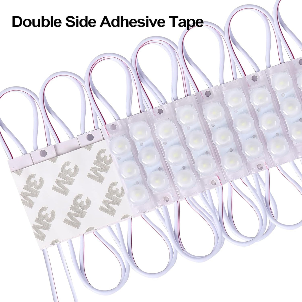200 Pcs Waterproof LED Module Lights, 0.72W DC12V 6500K, White Light Pack of 2 Z617036
