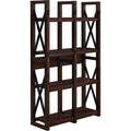 Espresso Wood Veneer Bookcase F84271