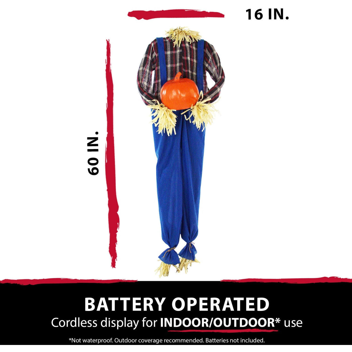 Life-Size Animatronic Scarecrow X691685