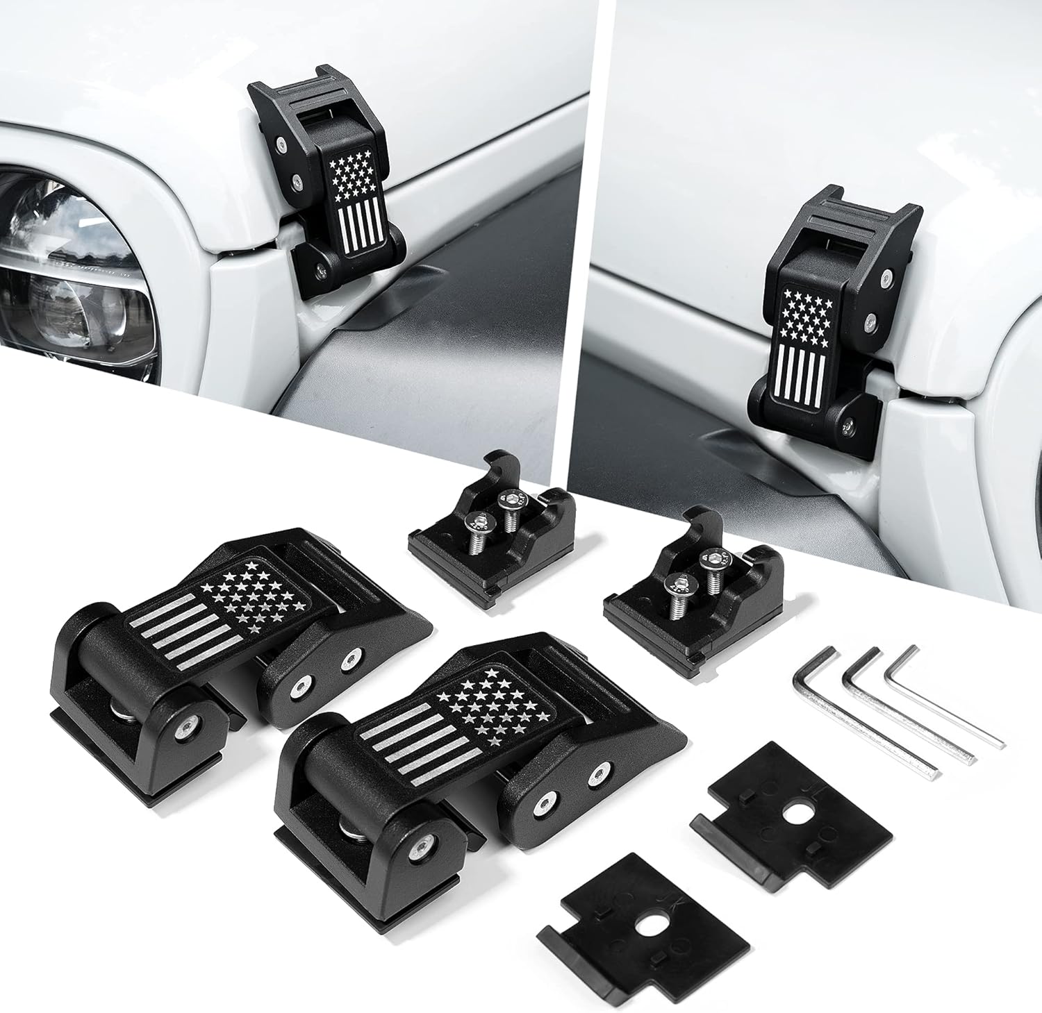 Hood Latches Aluminum Hood Catch (1 Pair) K984