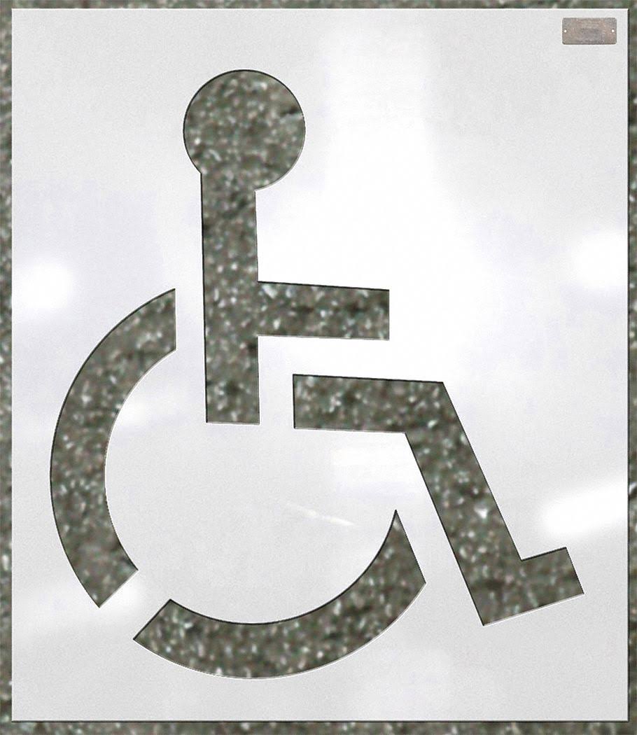 Handicap Stencil, 34 x 34 in. B79682