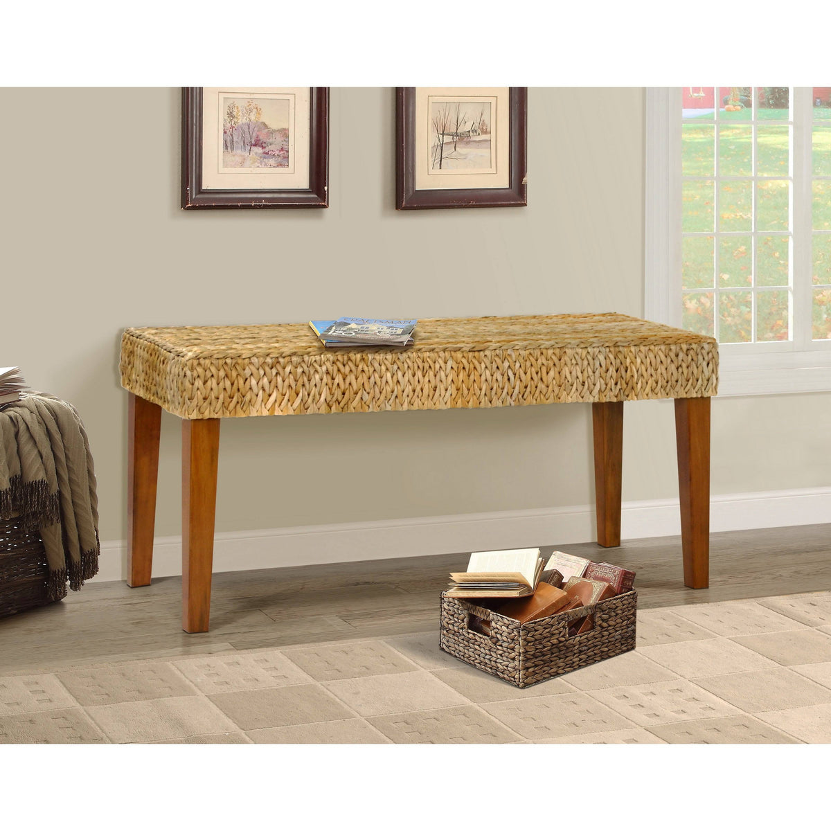 Gold Hallway Bench K5275