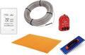 Performance Floor Heating Kit 11 Square Feet with WiFi Touchscreen Programmable Thermostat, Heat Membrane, Heat Cable J127